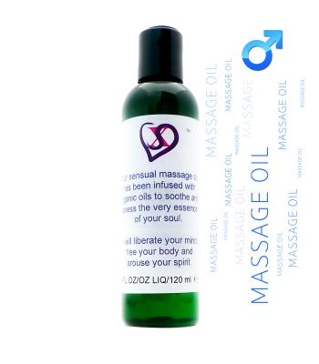 Male Body Massage Oil with Pheromones (Use on women)